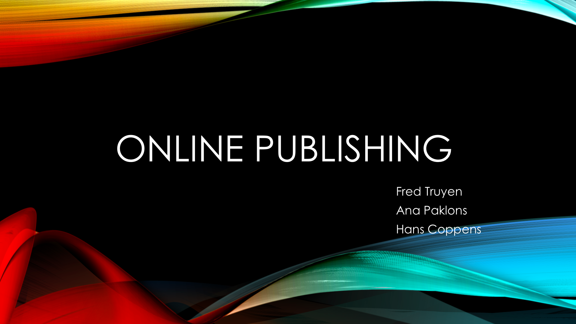 Online Publishing Banner